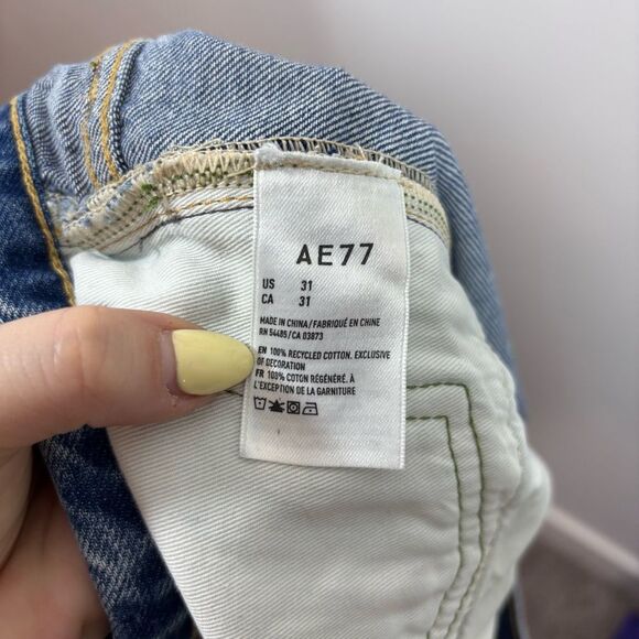 AE77 American Eagle The High Rise Cut-Off NEW with tags Size 31 - Picture 11 of 14